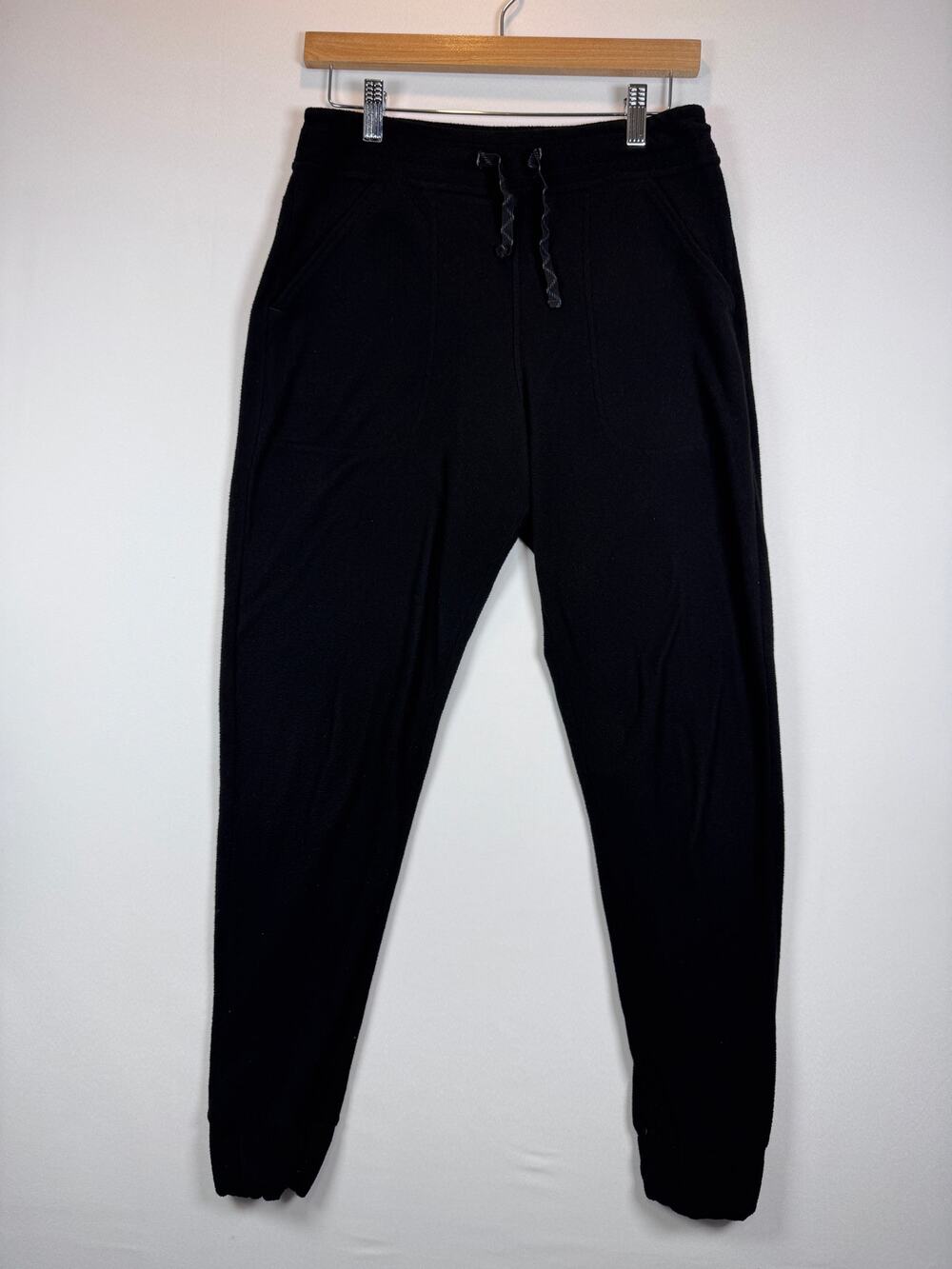 Patagonia Micro D Fleece Joggers Women’s Small Black Drawstring Pants